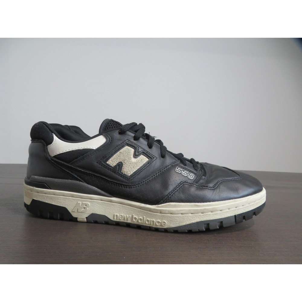 New Balance 550 Shoes Mens Size 13 Black White BB550LBW Leather Casual
